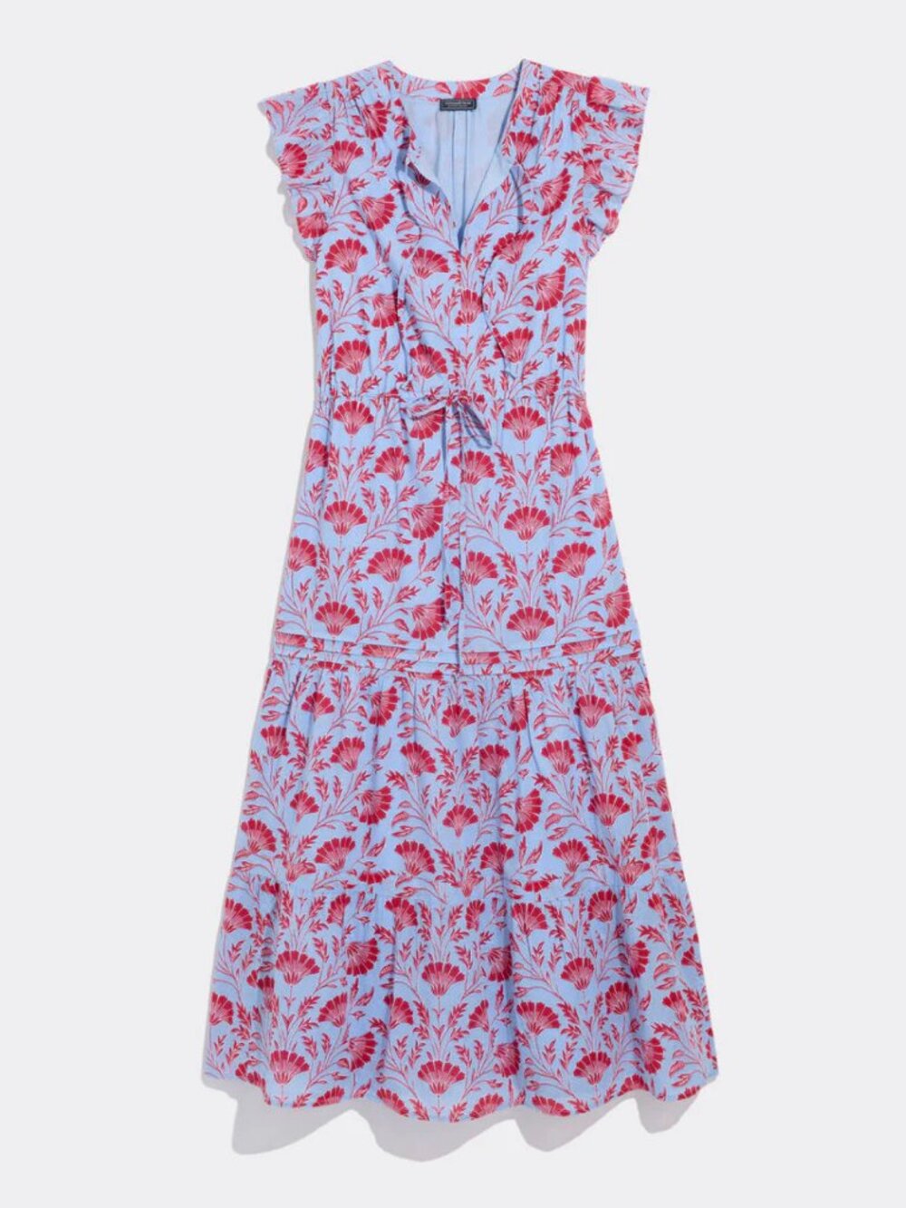 Vineyard Vines Women's Abigail Tie-Waist Maxi Dress - Harper Floral XXS